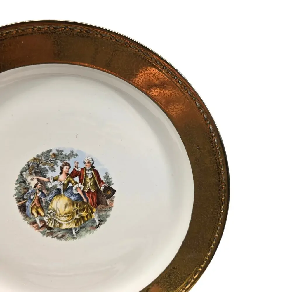 Vintage Homer Laughlin Eggshell Georgian 22K Gold Dinner Plate 14